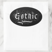 Gothic Ovale Sticker (Tas)