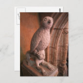 Gothic Owl Briefkaart (Voorkant / Achterkant)