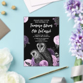 Gothic Owls Wedding Acryl Uitnodigingen (Insitu (Huwelijk))