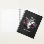  Gothic Paars Floral Heart Planner (Display)