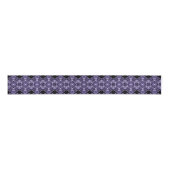 Gothic Paars Fractal Patroon Grosgrain Lint (Voorkant)