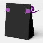 Gothic Paars hart met bakboord Bedankdoosjes (Achterkant)