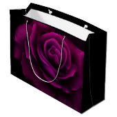 Gothic Paars-Red Rose Flower Bedankt Groot Cadeauzakje (Achterkant Gekanteld)