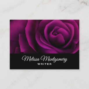 Gothic Paars Red Rose Visitekaartje
