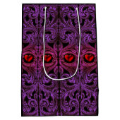 Gothic Paarse Ornament met hart Medium Cadeauzakje (Achterkant)