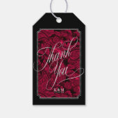 Gothic Paisley Lijst Hartelijk dank voor uw Bourgo Cadeaulabel (Voorkant)