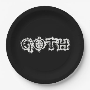 Gothic Papieren Bordje