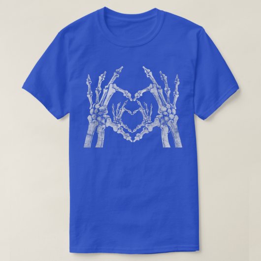 Gothic Pastel Gothic Skeleton Hands Heart Couples T-shirt (Design voorkant)