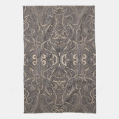 Gothic Pattern Black Kitchen Towel Theedoek (Verticaal)
