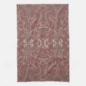 Gothic Pattern Red Kitchen Towel Theedoek (Verticaal)