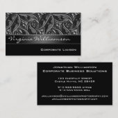 Gothic Personal Black Visitekaartjes (Voorkant / Achterkant)