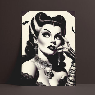 Gothic Pin-up Briefkaart