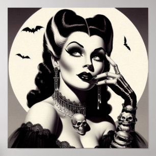 Gothic Pin-up Poster