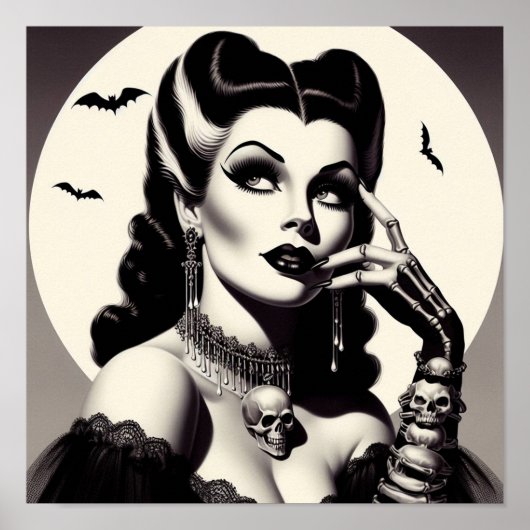 Gothic Pin-up Poster (Voorkant)