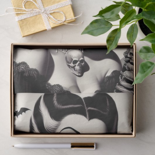  Gothic Pin-up Tissuepapier (Geschenk)