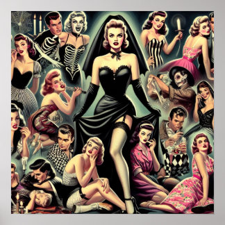 Gothic Pin-ups Poster