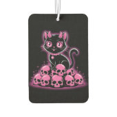 Gothic Pink Devil Cat Luchtverfrisser (Achterkant)
