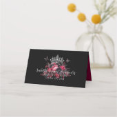 Gothic Pink Red & Black Moody Quinceañera (Achterkant)