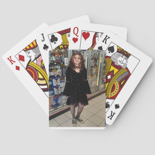 Gothic Pinup meisje speelkaarten (Achterkant)