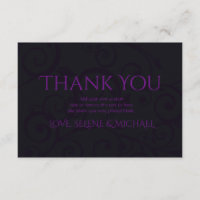 Gothic Plum Dank u kaarten