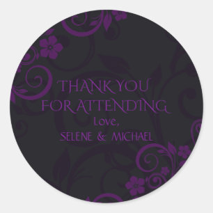 Gothic Plum Dank u Stickers