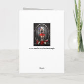 gothic pop wenskaart kaart (Achterkant)