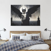 Gothic Portrait of Lord Lucifer Canvas Afdruk (Insitu (Slaapkamer))
