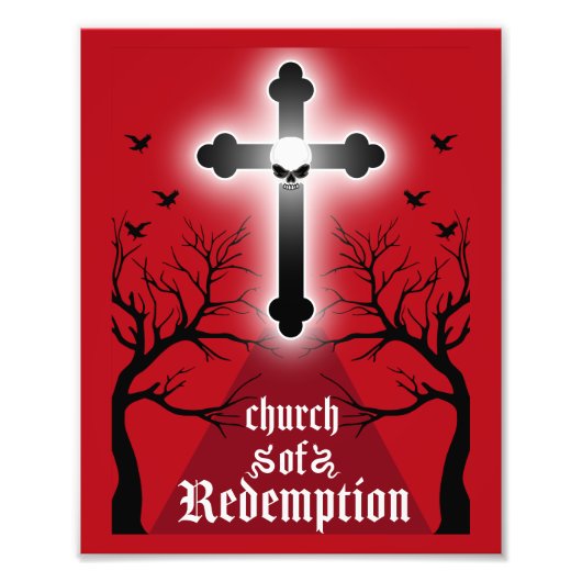 Gothic Post Punk Mode Foto Afdruk (Voorkant)