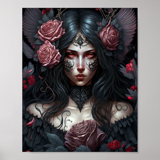 Gothic Princess Gothic Fantasy Art Poster (Voorkant)