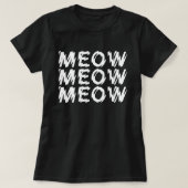 GOTHIC PUNK MEOW MEOW MEOW SHIRT (Design voorkant)