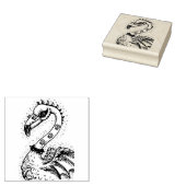 GOTHIC PUNK ROCKER FLAMINGO, SCHEDELS, VERRIJKT HA 	RUBBERSTEMPEL (Gestempeld)