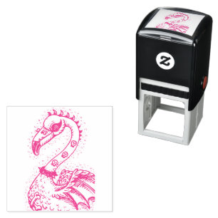 GOTHIC PUNK ROCKER FLAMINGO, SCHEDELS, VERRIJKT HA ZELFINKTENDE STEMPEL