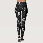 Gothic Punk rots stijl schedel patroon Leggings (Achterkant)