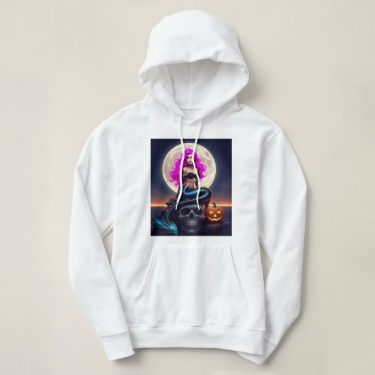 Gothic/Punk zeemeermin Hoodie (Design voorkant)