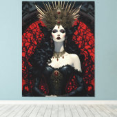 Gothic Queen Canvas Afdruk (Insitu (Houten vloer))