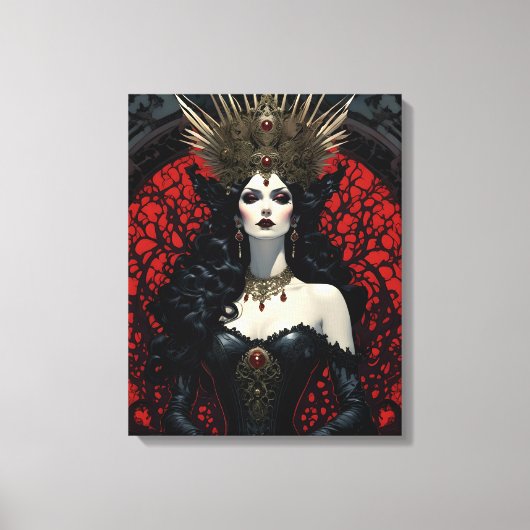 Gothic Queen Canvas Afdruk (Voorkant)