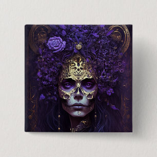 Gothic Queen Fantasy Art Button