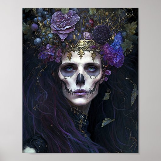 Gothic Queen Fantasy Art Poster (Voorkant)