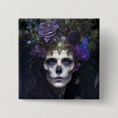 Gothic Queen Fantasy Art Vierkante Button 5,1 Cm (Voorkant)