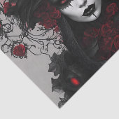 Gothic Queen Halloween Decoupage Tissuepapier (Detail)