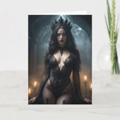 Gothic Queen Wenskaart Dank u kaart (Voorkant)