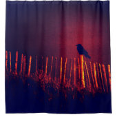 Gothic, Quoth de Raven onder Midnight Sky Douchegordijn (Voorkant)