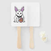 Gothic Rabbit Gothic Bunny Gothic Easter Emo Gothi Handwaaier (Voorkant en achterkant)