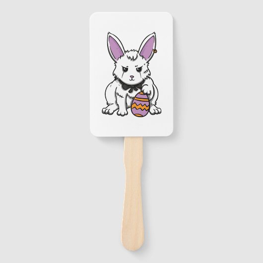 Gothic Rabbit Gothic Bunny Gothic Easter Emo Gothi Handwaaier (Voorkant)