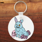Gothic Rabbit Gothic Bunny Gothic Easter Emo Gothi Sleutelhanger (Voorkant)