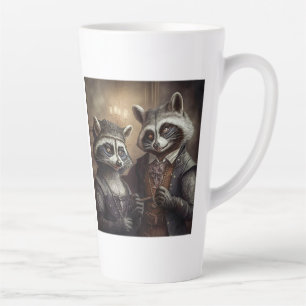 Gothic Raccoons Latte Mok