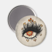 Gothic rare oogkunst magneet (Voorkant / Achterkant)