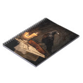 Gothic Raven Candlelight Violin Notebook Notitieboek (Linkerzijde)