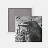 Gothic Raven Collage Magneet (Voorkant / Achterkant)