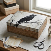 Gothic Raven Dark Academia Decoupage Tissuepapier